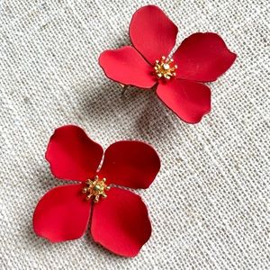 ANTHROPLOGIE Poppies earrings